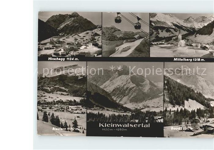 Kleinwalsertal mit Riezlern Hischegg Mittelberg und Baadt