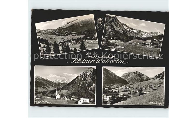 Kleinwalsertal mit Riezlern Hischegg Mittelberg und Baadt