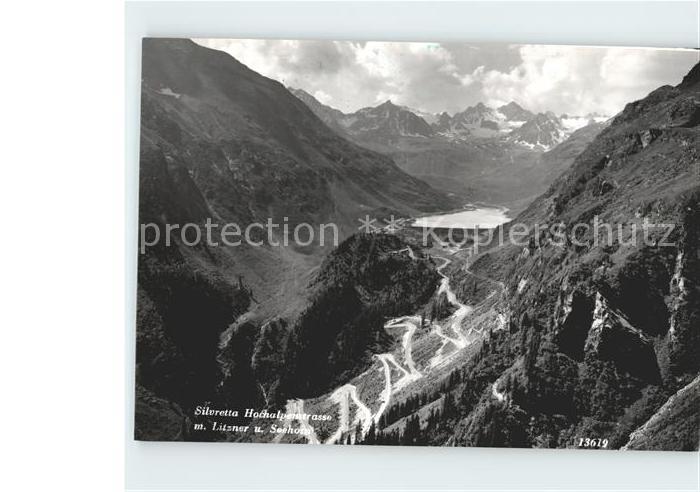 Silvretta-Hochalpenstrasse mit Litzner und Seehorn