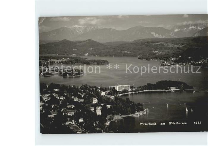 Poertschach Woerthersee Fliegeraufnahme