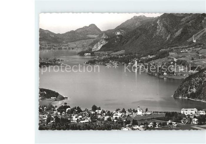 Wolfgangsee mit Strobl St Wolfgang und St Gilgen