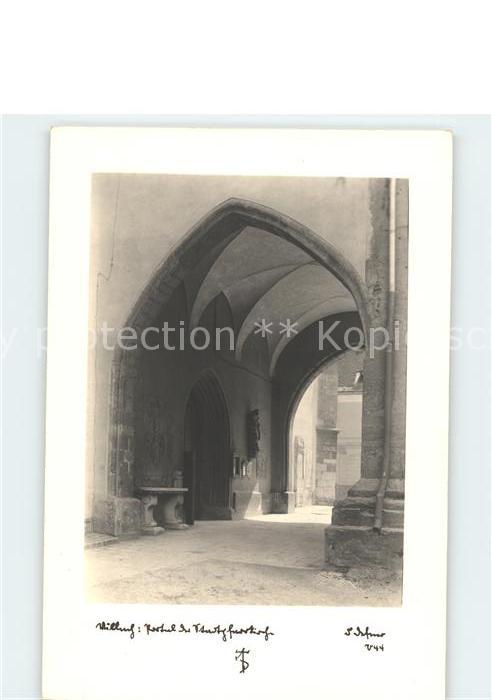 Villach Kaernten Portal der Stadtpfarrkirche