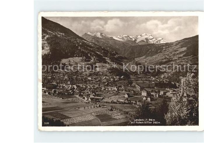 Landeck Tirol mit Hohem Riffler