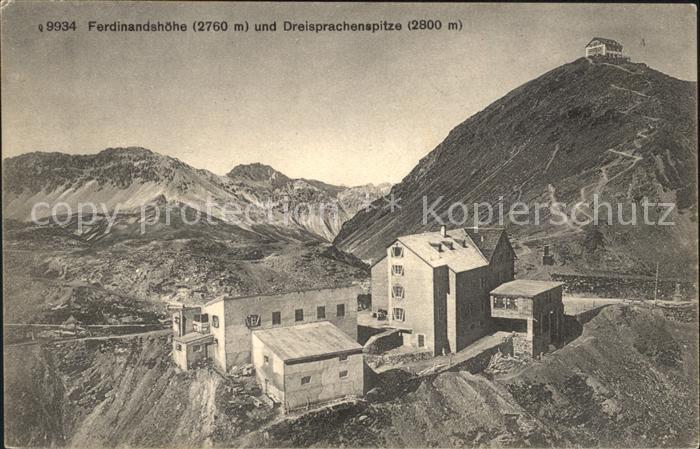 Dreisprachenspitze mit Ferdinandshoehe