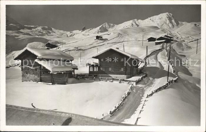 Inner Arosa Dorfpartie Wintersportplatz Alpen