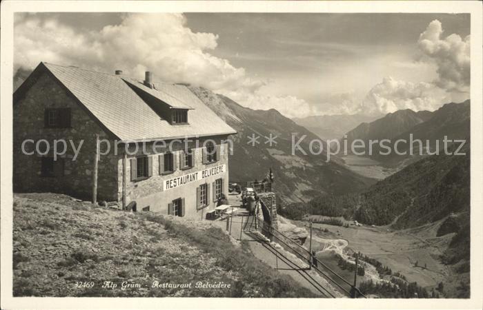 Alp Gruem Restaurant Belvedere Alpenpanorama