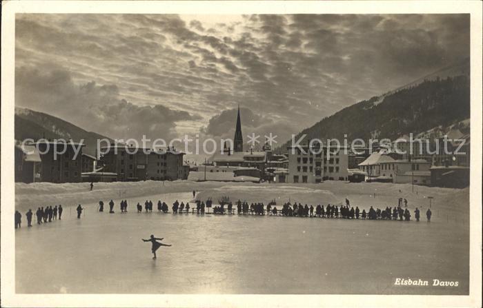 Davos GR Eisbahn Wintersportplatz