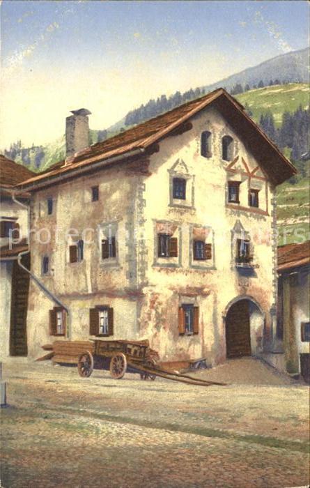 Berguen Bravuogn GR Buendner Haus Karren