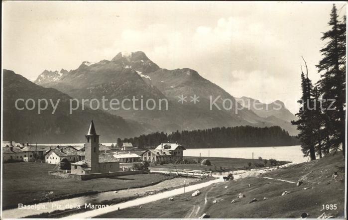 Baselgia Kirche Piz della Margna Bernina Alpen