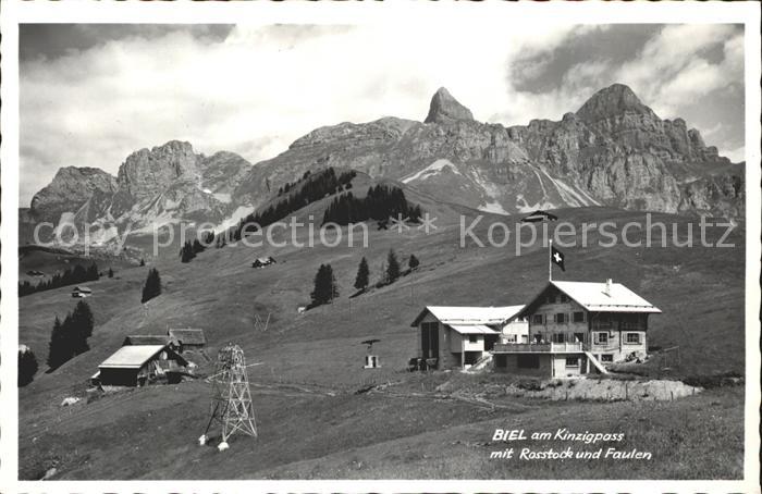 Biel Kinzigpass Berggasthaus und Seilbahnstation Rosstock Faulen