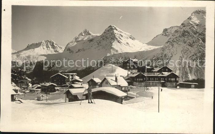 Arosa GR Ortsansicht Wintersportplatz Alpen
