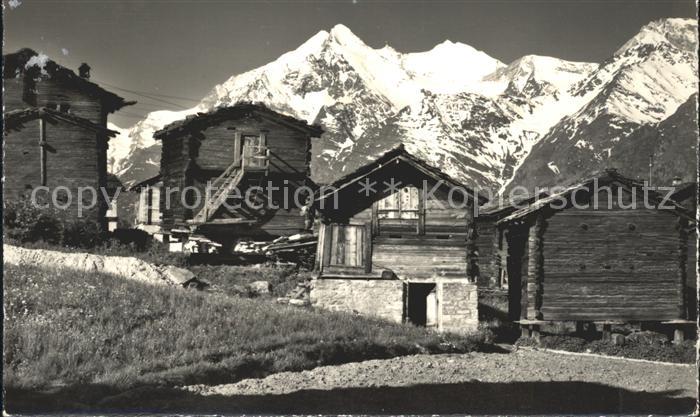 Graechen VS Stadelgruppe Weisshorn Brunegghorn Bishorn Walliser Alpen