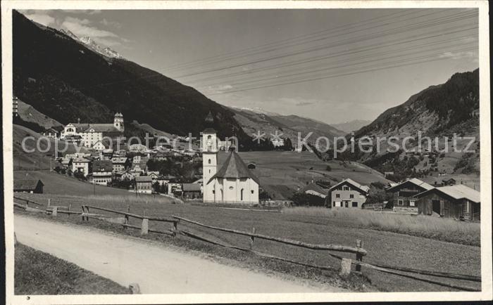 Disentis GR Ortsansicht mit Kirche
