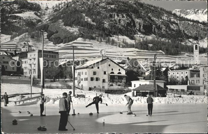 Samedan Curling Eisbahn Wintersportplatz