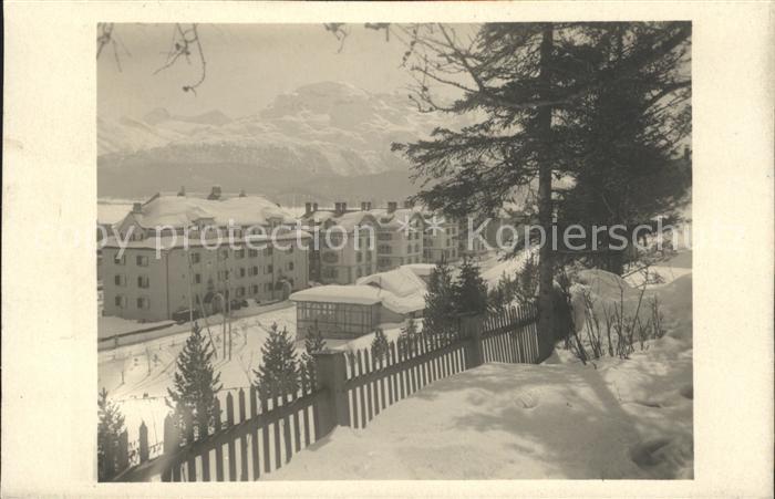 Samaden verschneiter Weg