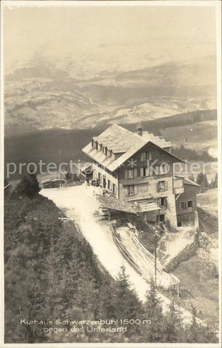 Schwarzenbuehl Kurhaus gegen das Unterland