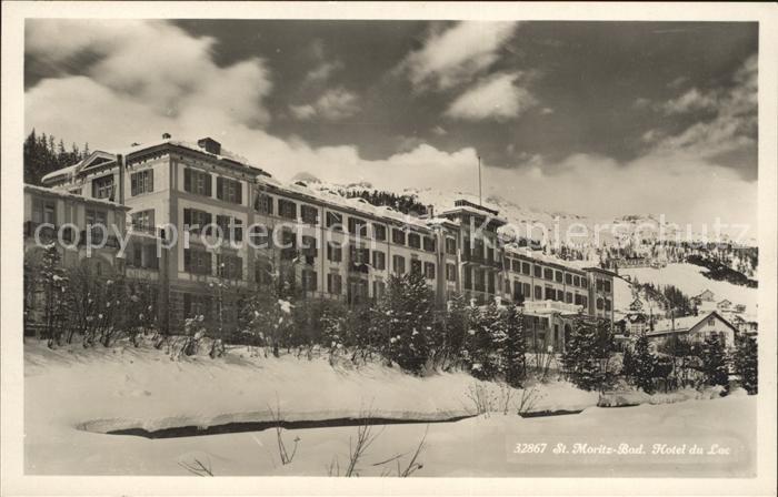 St Moritz Bad GR Hotel du Lac