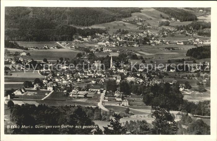 Muri BE und Guemligen vom Gurten aus gesehen