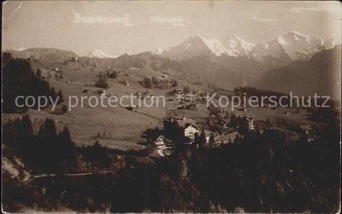Beatenberg Gesamtansicht mit Alpenpanorama
