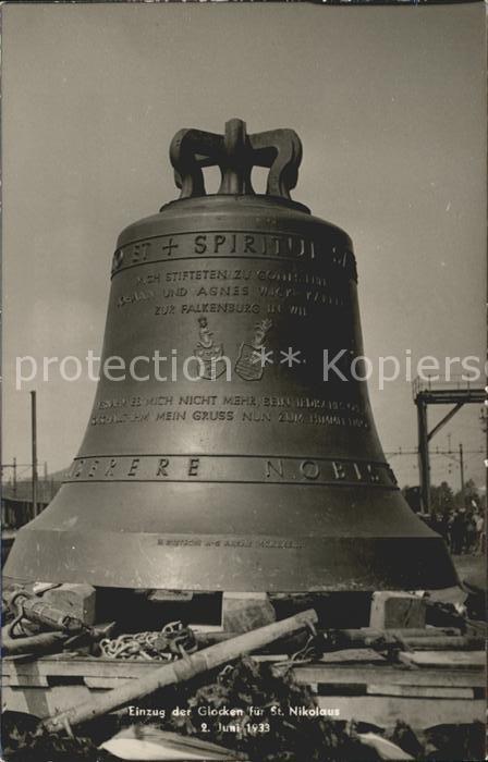 Wil SG Einzug der Glocken fuer St Nikolaus