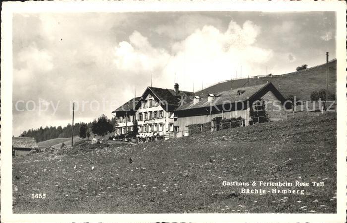 Baechli Gasthaus Ferienheim Rose Tell