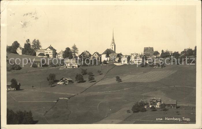 Hemberg SG Ortsansicht mit Kirche