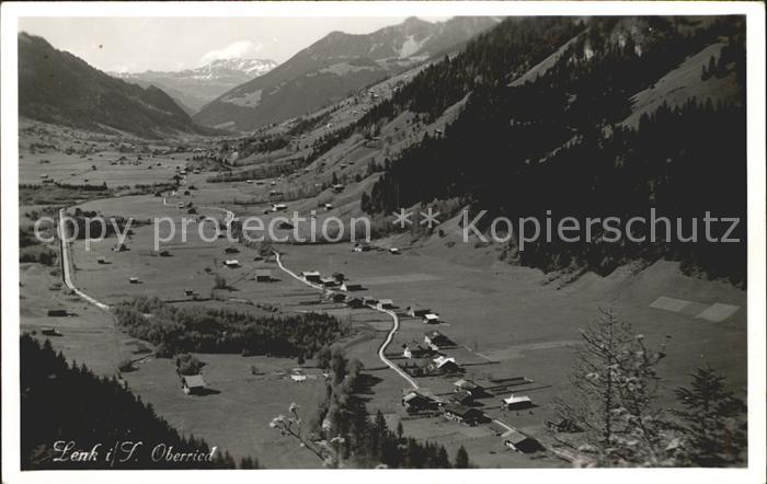 Lenk Simmental Panorama Blick ins Tal