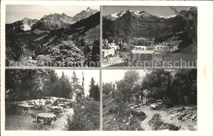 Lenk Simmental Blatti alkoholfreie Wirtschaft Gartenterrasse Alpenpanorama