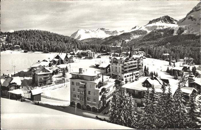Arosa GR Winterpanorama Wintersportplatz Alpen