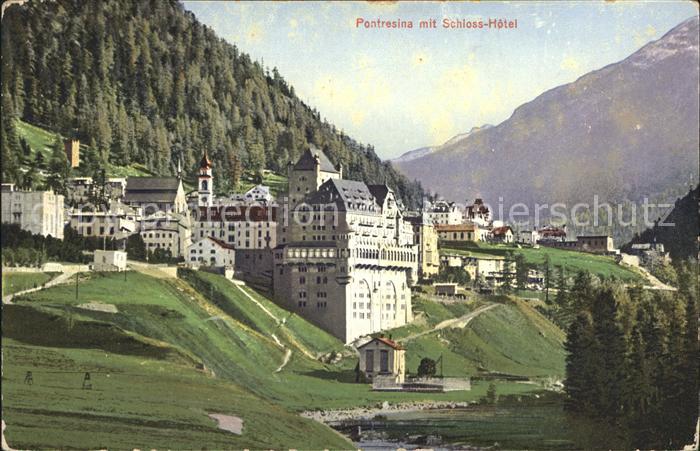 Pontresina mit Schloss Hotel Alpen