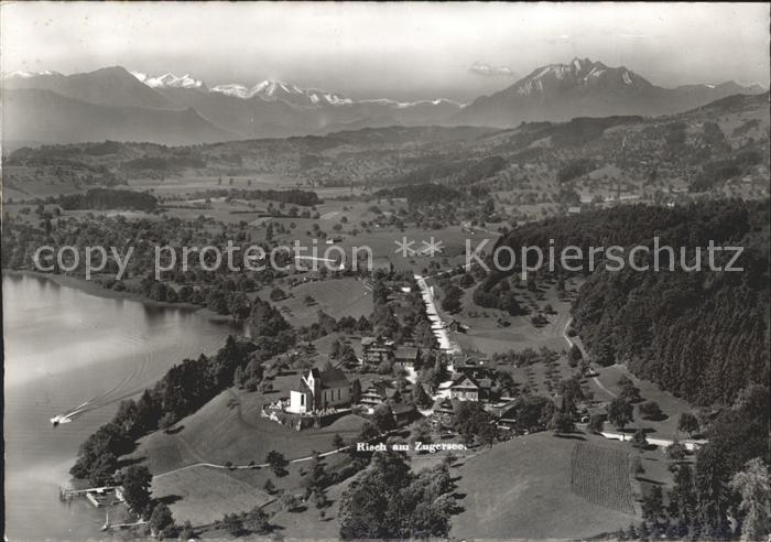 Risch Hotel Kurhaus Waldheim am Zugersee Alpen Fliegeraufnahme