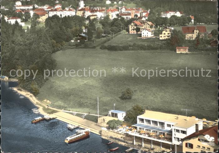 Les Brenets Hotel du Lac vue aerienne