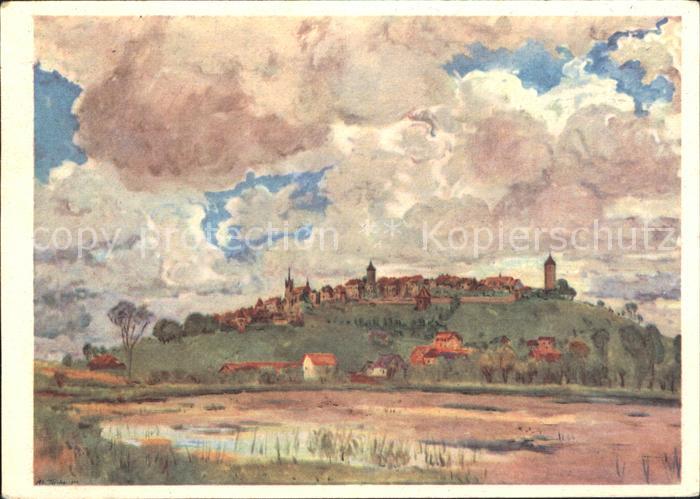 Romont BE Pro Infirmis Kuenstlerkarte Adolf Treche