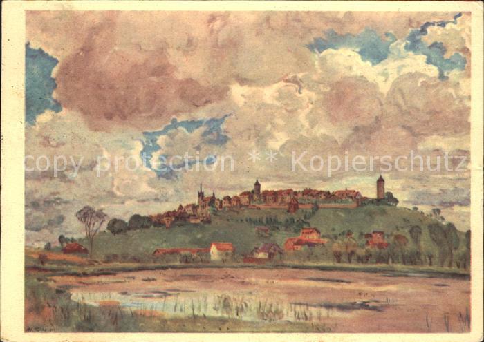 Romont FR Pro Infirmis Kuenstlerkarte Adolf Treche