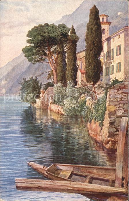 Oria Valsolda Villa Fogazzaro Künstlerkarte