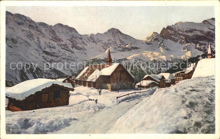 Muerren BE mit englischer Kirche