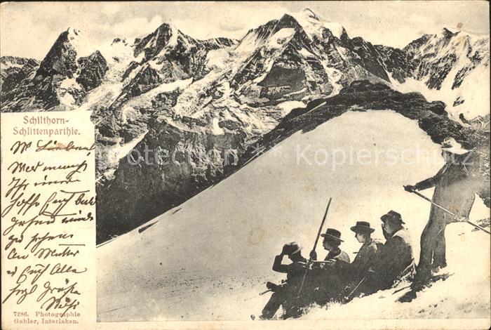 Schilthorn Muerren Schlittenpartie