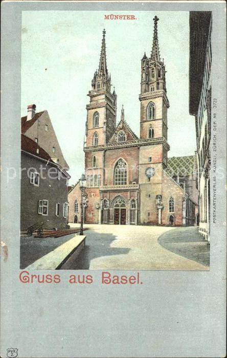 Basel BS Muenster Kuenstlerkarte