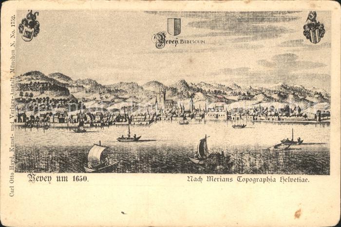 Vevey VD Stich nach Merian