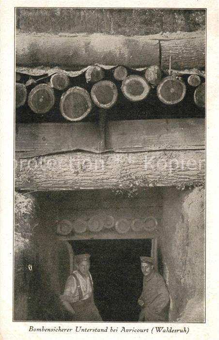 Avricourt Sarrebourg Bombensicherer Unterstand Waldesruh