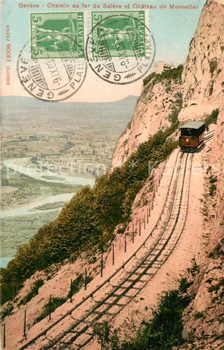 Geneve GE Chemin de fer du Saleve et Chateau de Monnetier
