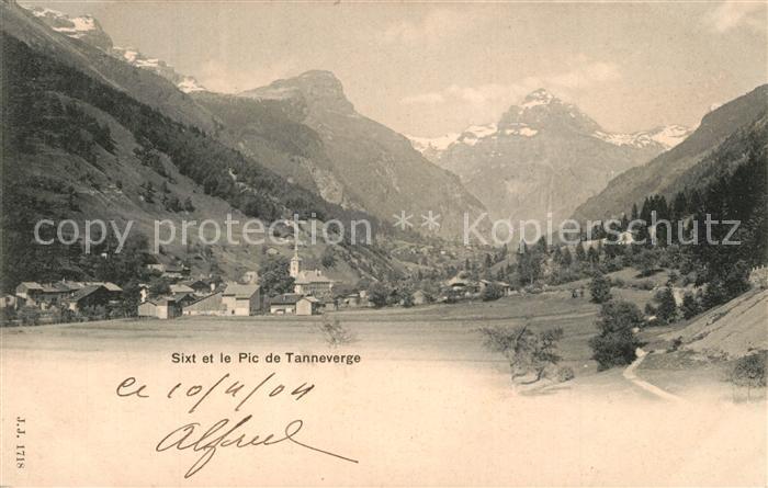 Sixt-Fer-a-Cheval Panorama et le Pic de Tanneverge