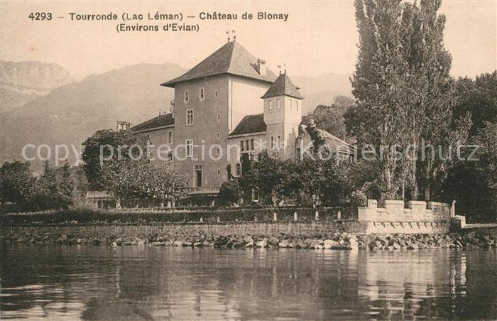 Tourronde Lugrin Chateau de Blonay au Lac Leman Schloss Genfersee