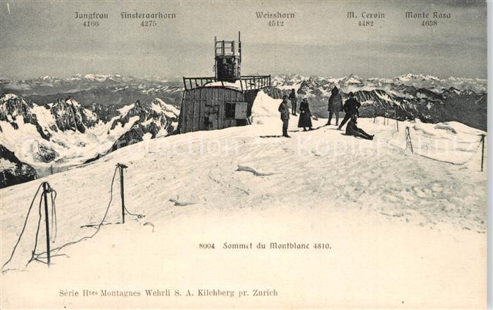 Chamonix Sommet du Montblanc Bergsteiger Hochgebirge