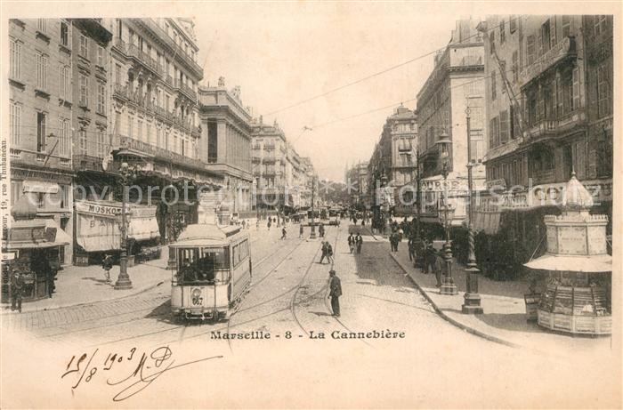 Marseille Bouches-du-Rhone La Cannebiere Tram