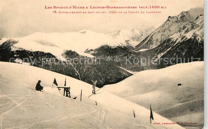 Luchon Superbagneres Sports d Hiver Entrainement au Saut en ski Alpes Francaises