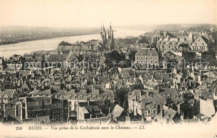 Blois 41 Vue prise de la Cathedrale vers le Chateau