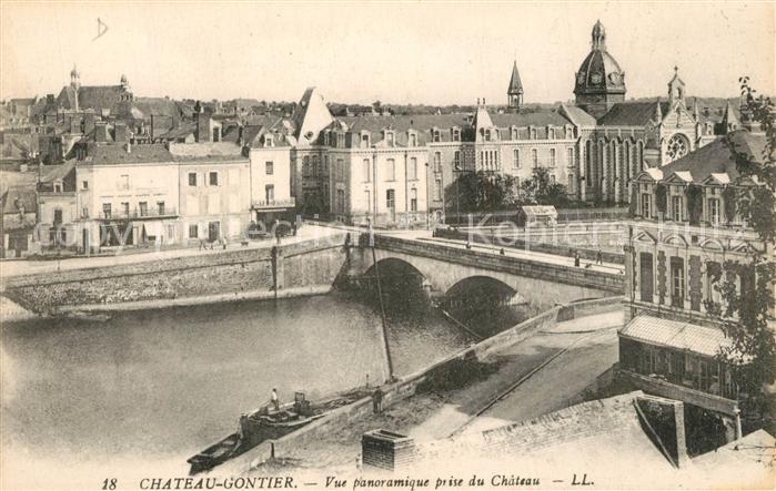 Chateau-Gontier Vue panoramique prise du Chateau