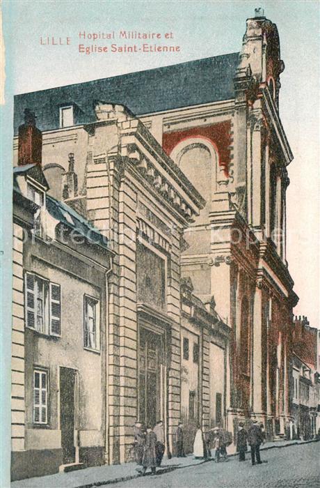 Lille Nord Hopital Militaire Eglise Saint Etienne