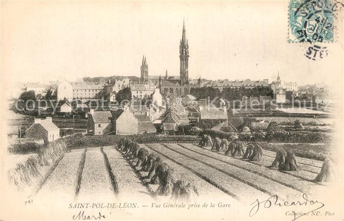 Saint-Pol-de-Leon Vue Generale prise de la Gare